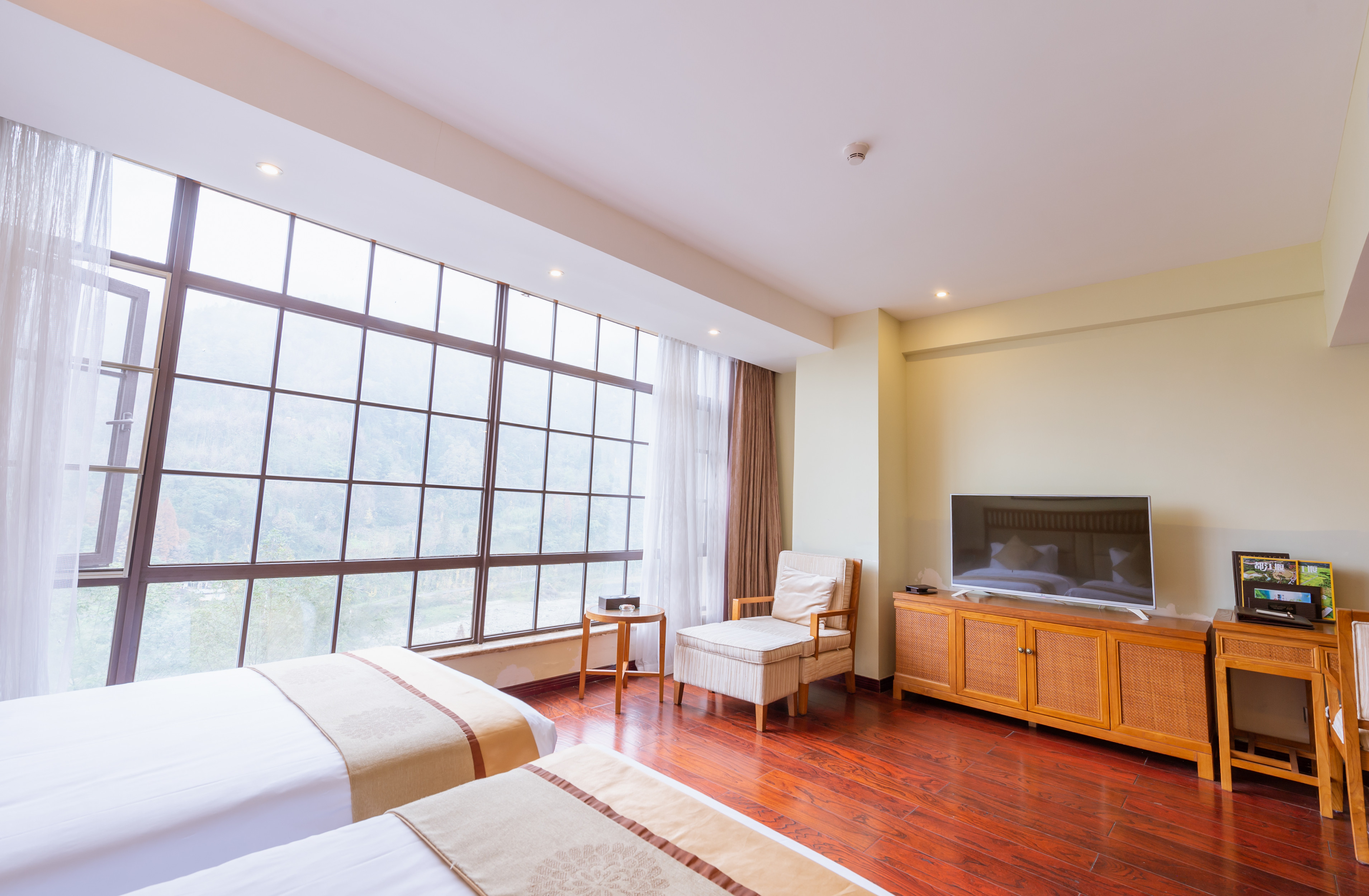 豪华河景双床房