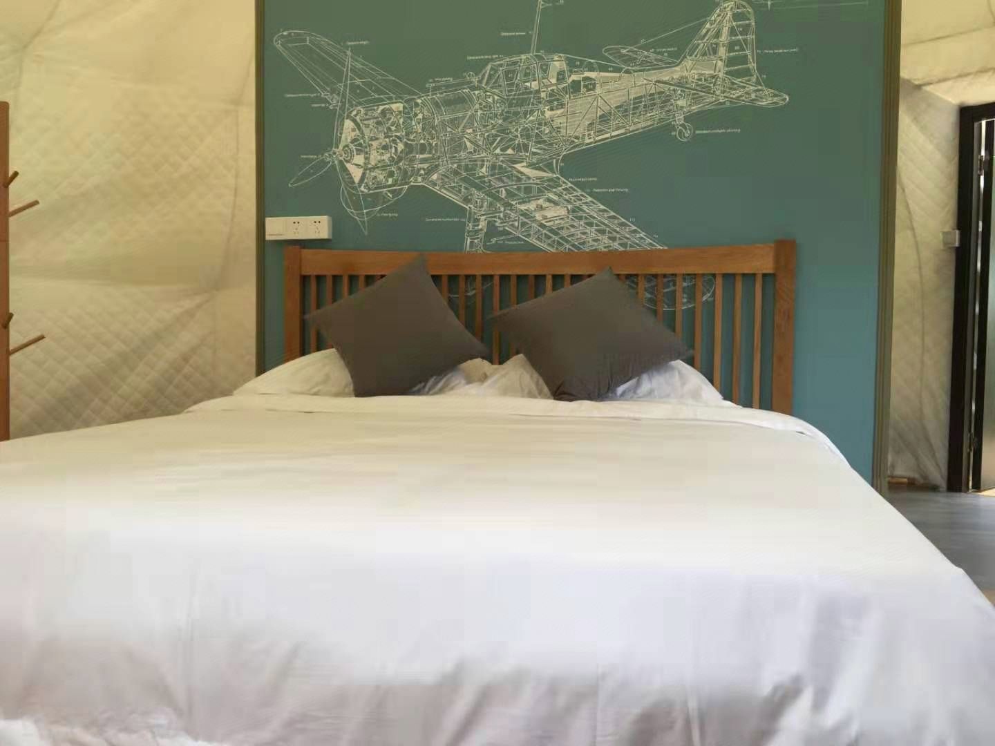 星空露營帳篷大床房