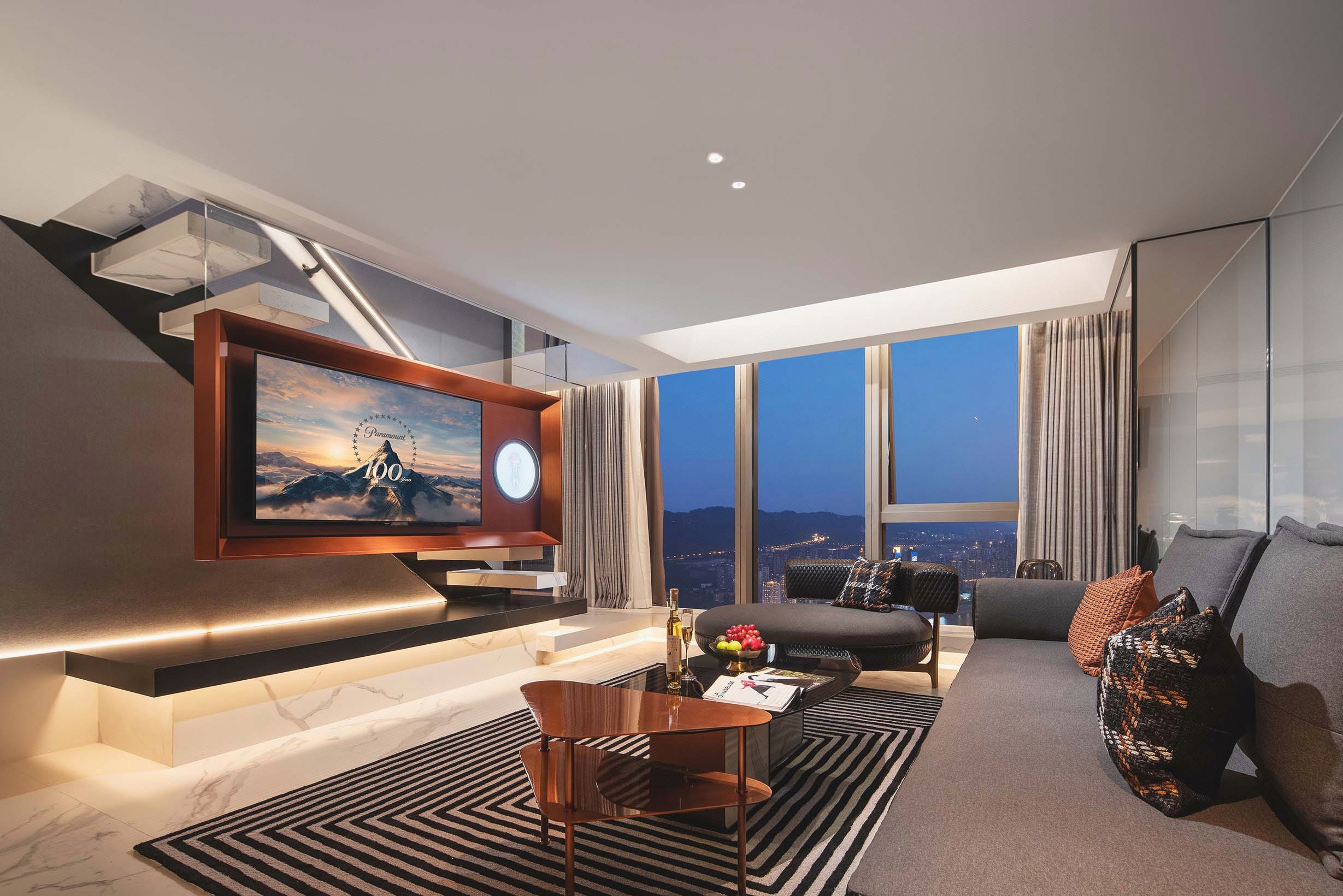 浮岛Loft·江景汤池套房