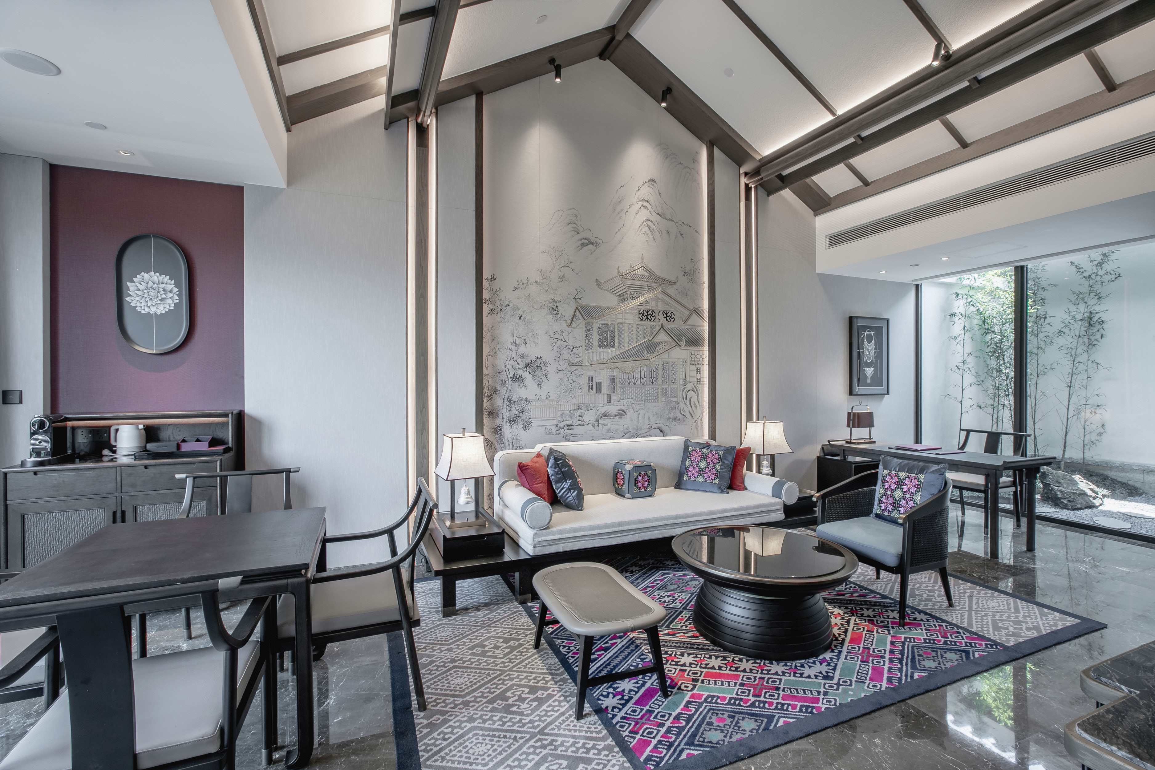 庭院露台大床单卧别墅