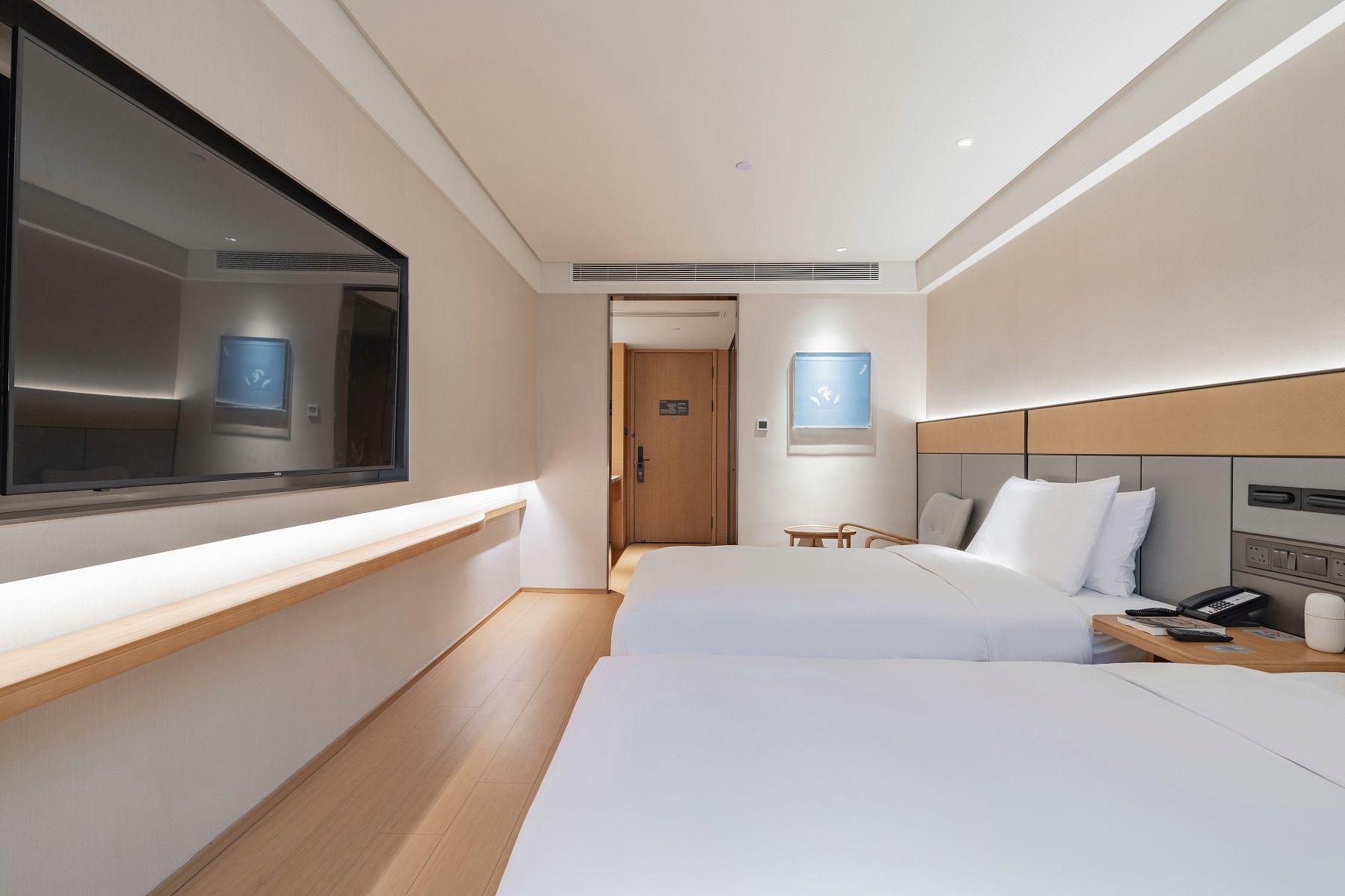 双床房（可投屏65寸电视+金可儿床垫+智能马桶）