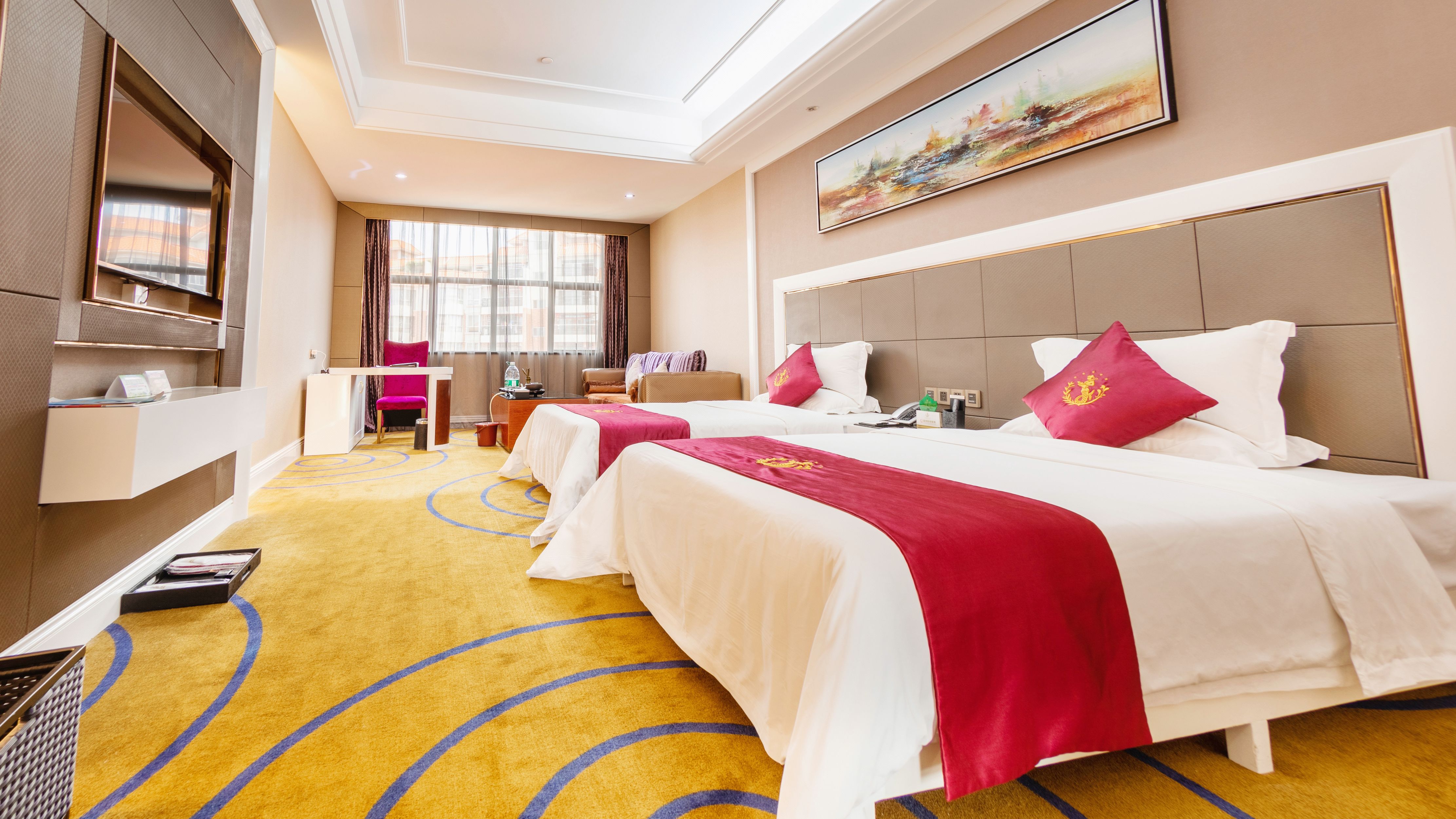 Wuhua International Hotel豪华商务双床房