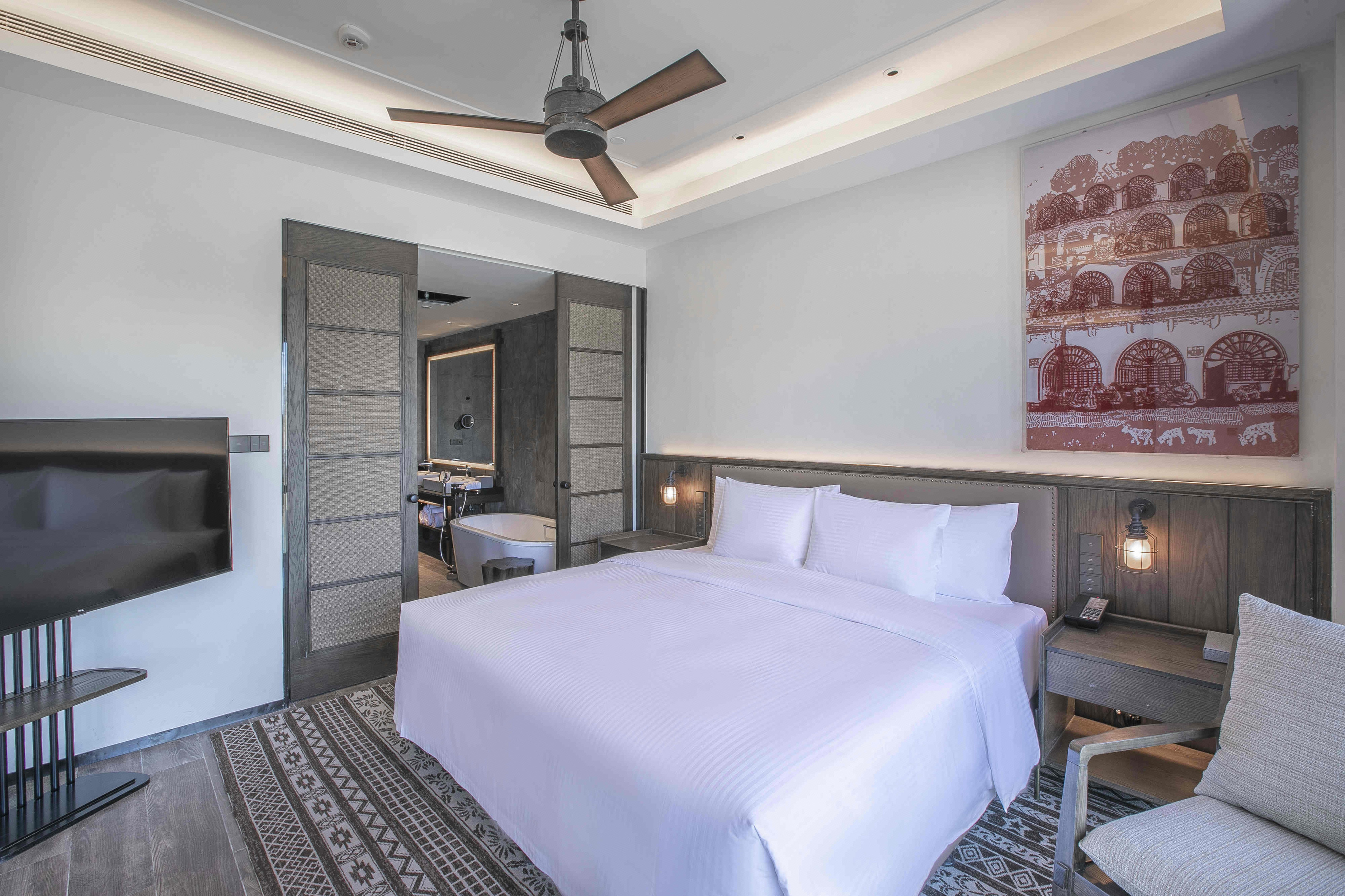 陕北风情湖景套房