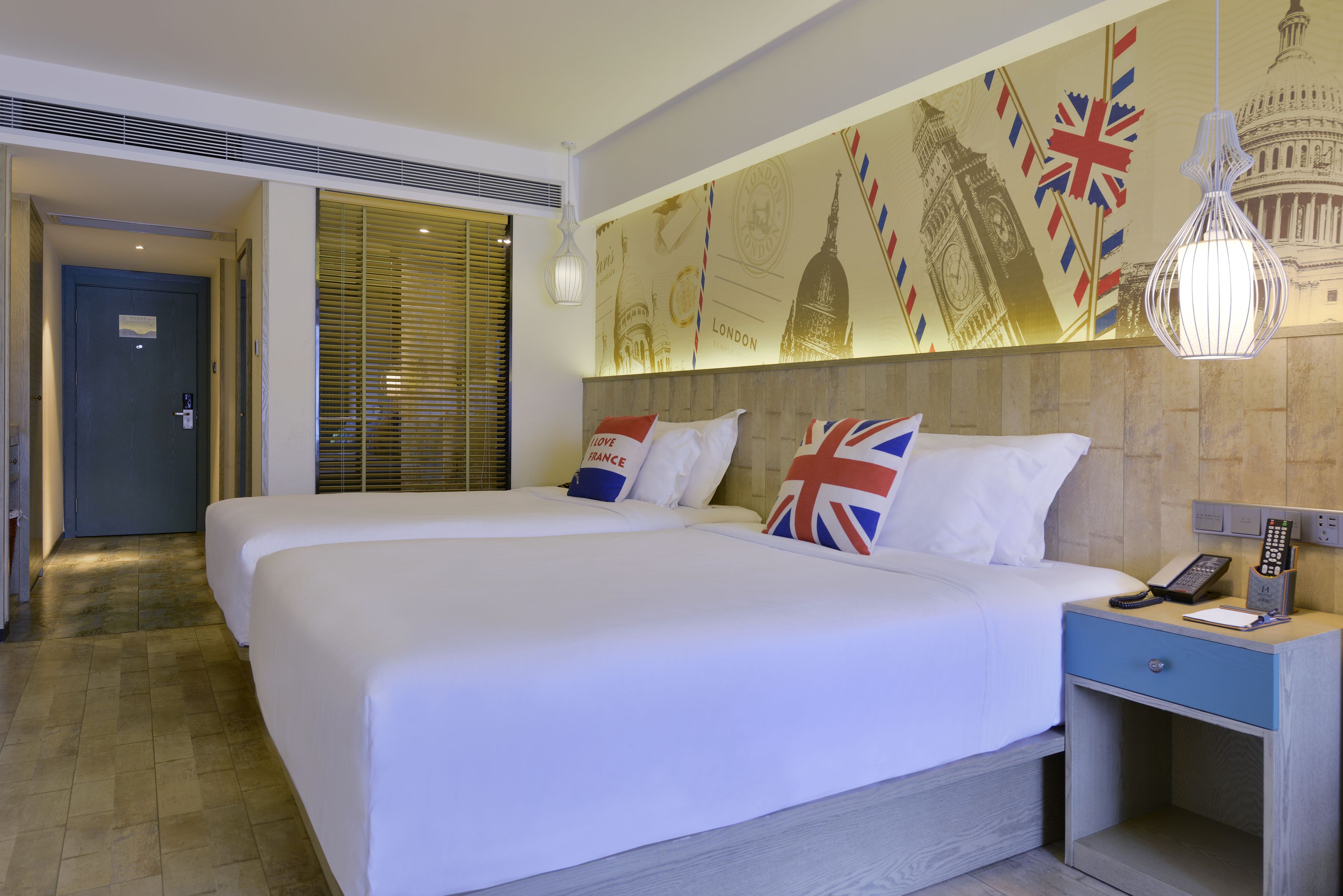 城景双床房（城市观景+舒适睡眠+乾湿分离）