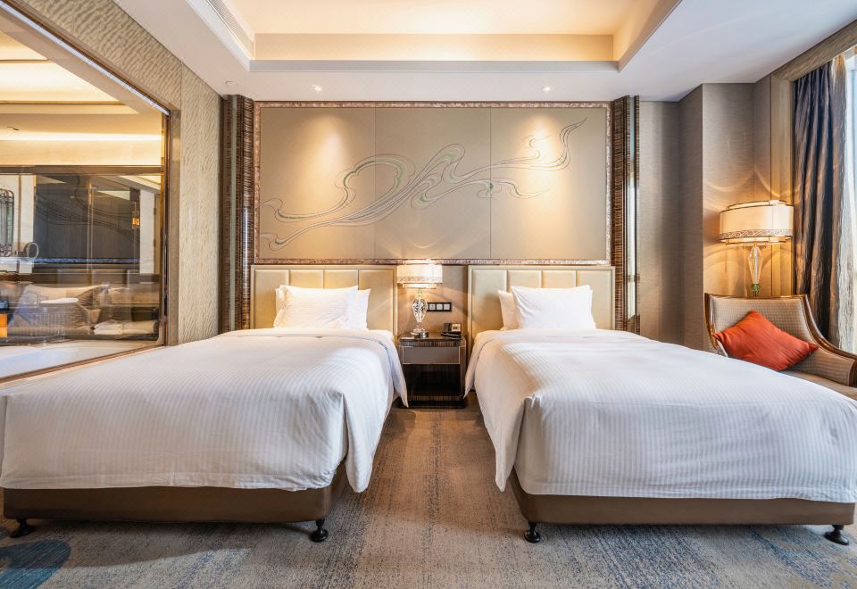 豪华双床房（悦享城景+妙梦深睡床垫）