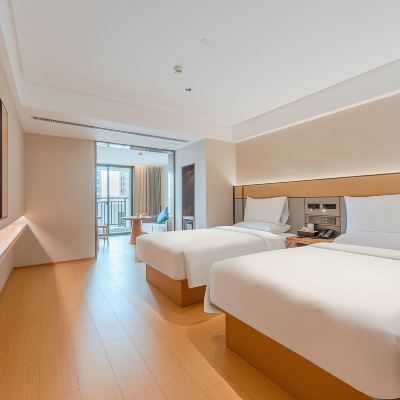 露台雙床房（智能家居+會客空間+精品茶具+零壓床品） 侶行家君御飯店（汕頭澄海文冠路店）優惠