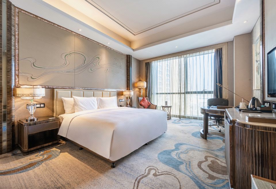 Wanda Vista LanzhouSuperior Deluxe Double Bed Room (Delightful City-View + Deep Sleep Mattress)