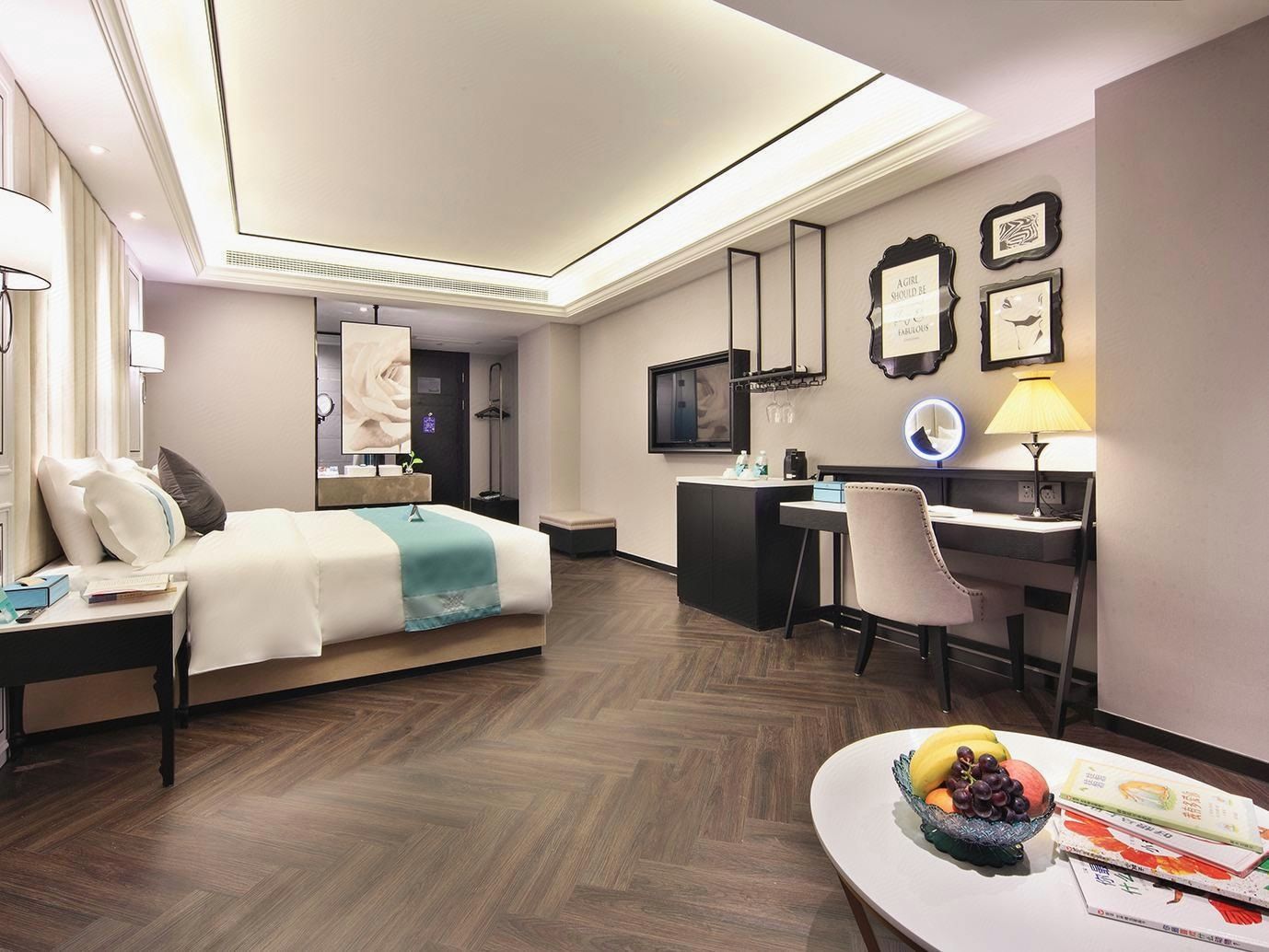 希岸浪漫女神大床房（时尚轻奢｜智慧客控｜风尚投屏）