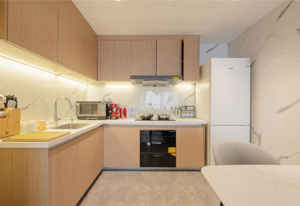 雅致二居室|厨房设备+冰箱+洗烘一体机+哈曼卡顿音响