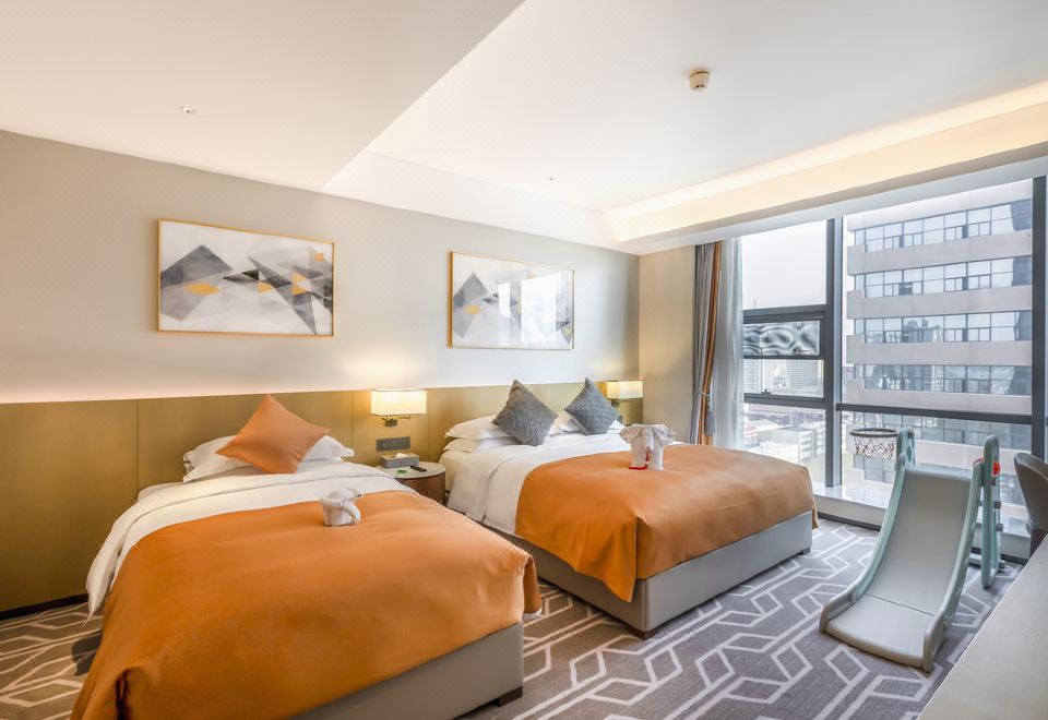 亲子房A（小王子小童洗护+80支贡缎床品+金可儿床垫）