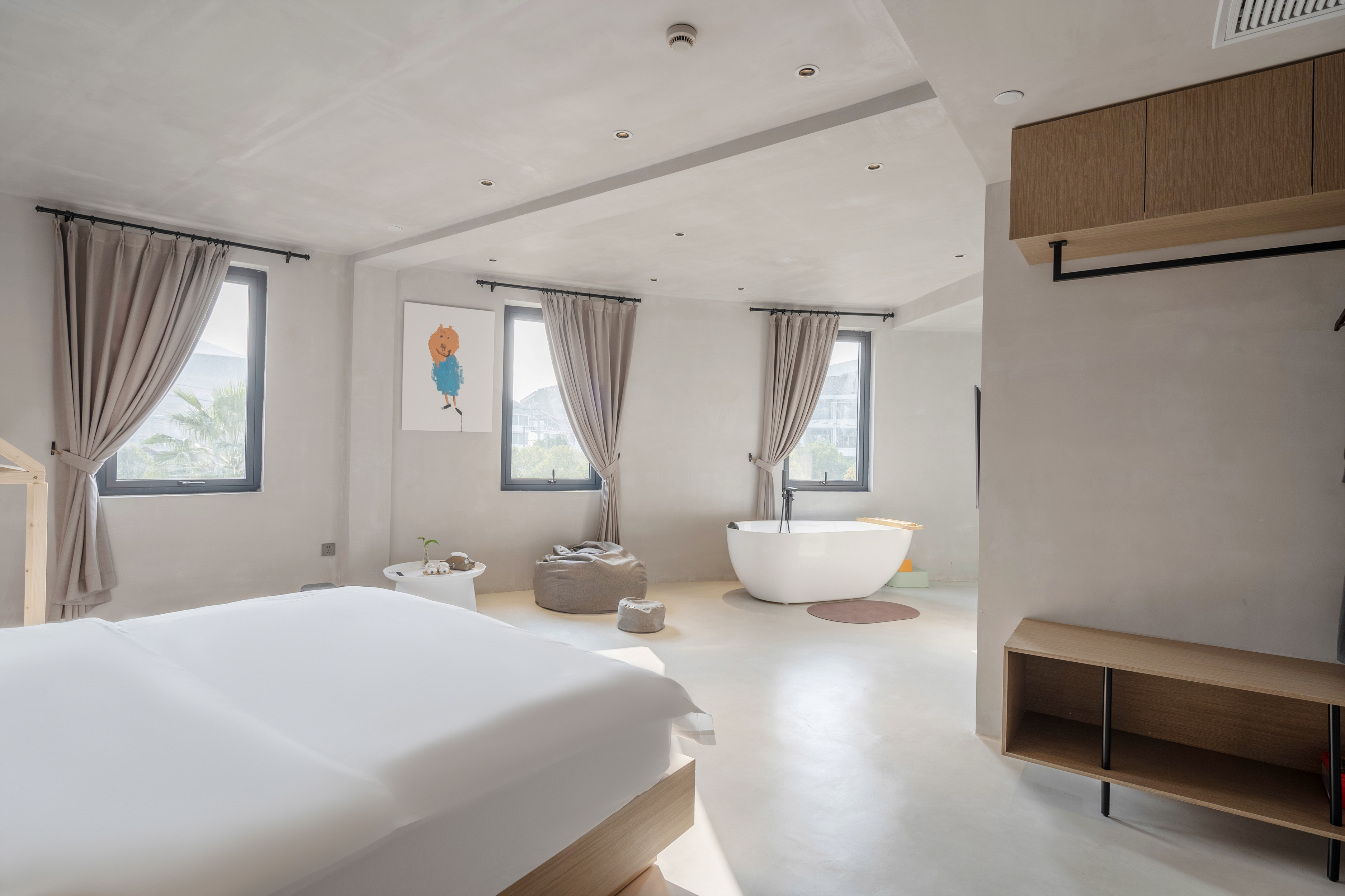 沐晨浴缸双床房