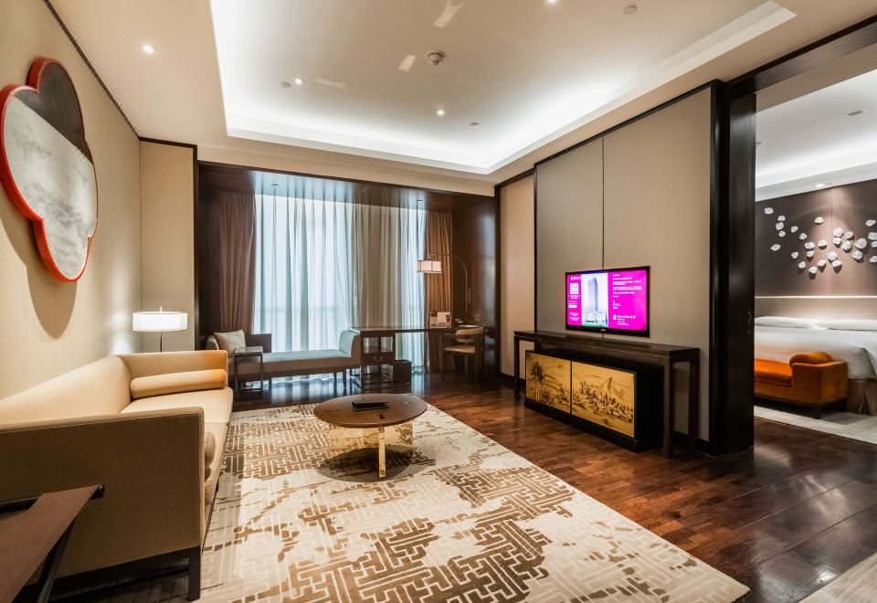 單臥行政套房【高樓層+獨立起居室+雙衞+戴森吹風機】