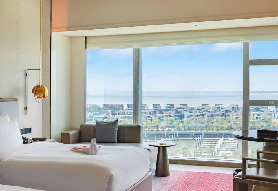 商务海景双床房（180度全落地窗看海景日出）