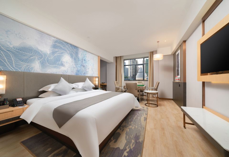 Oriental Double Bed Room (Smart Guest Control + Comfort Bedding + Executive Office Area)