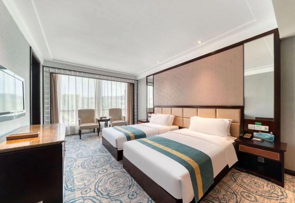 豪华浴缸双床房