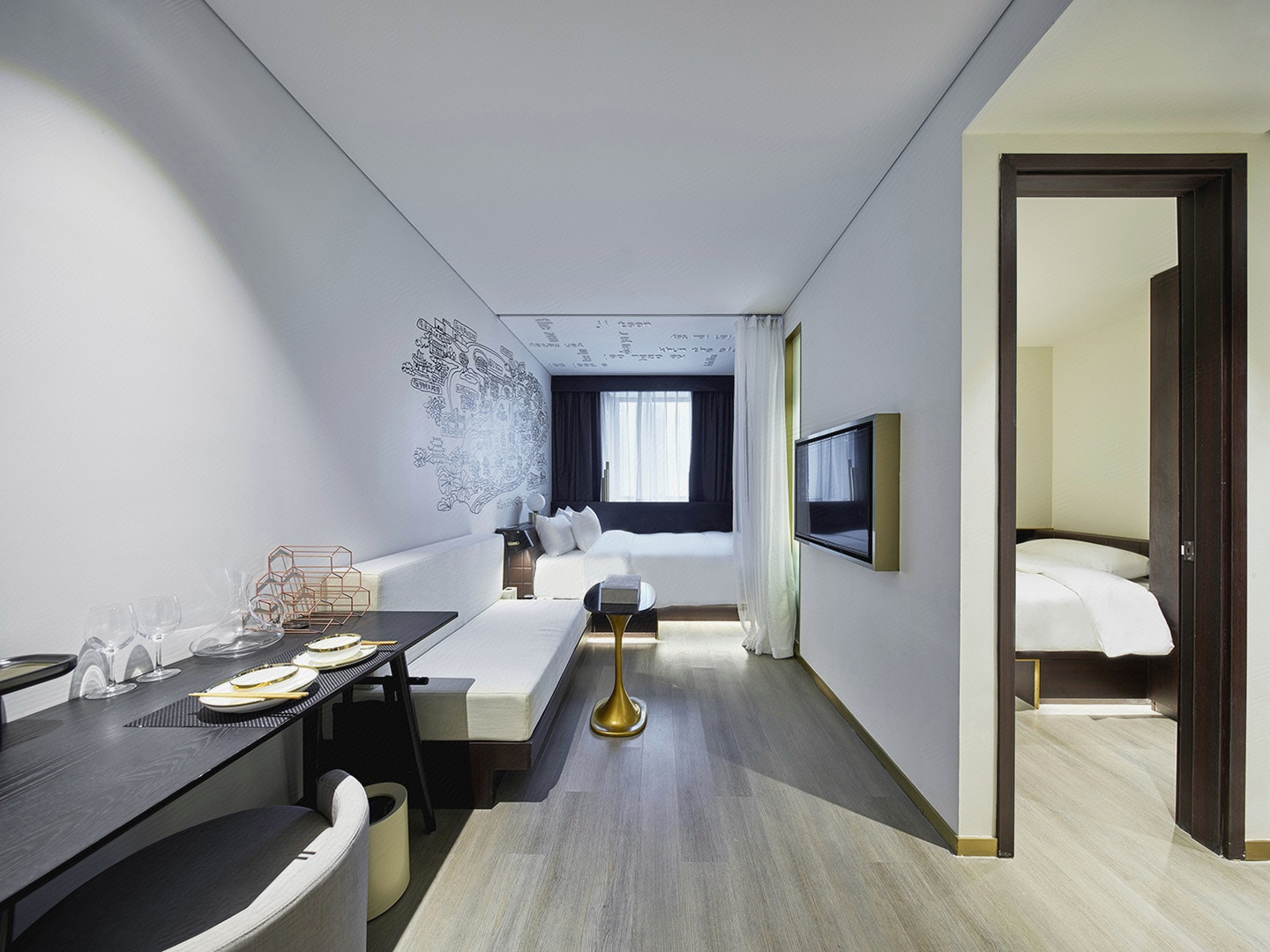 高级家庭房（海尔洗衣机＋德莱维冰箱+手机投屏）