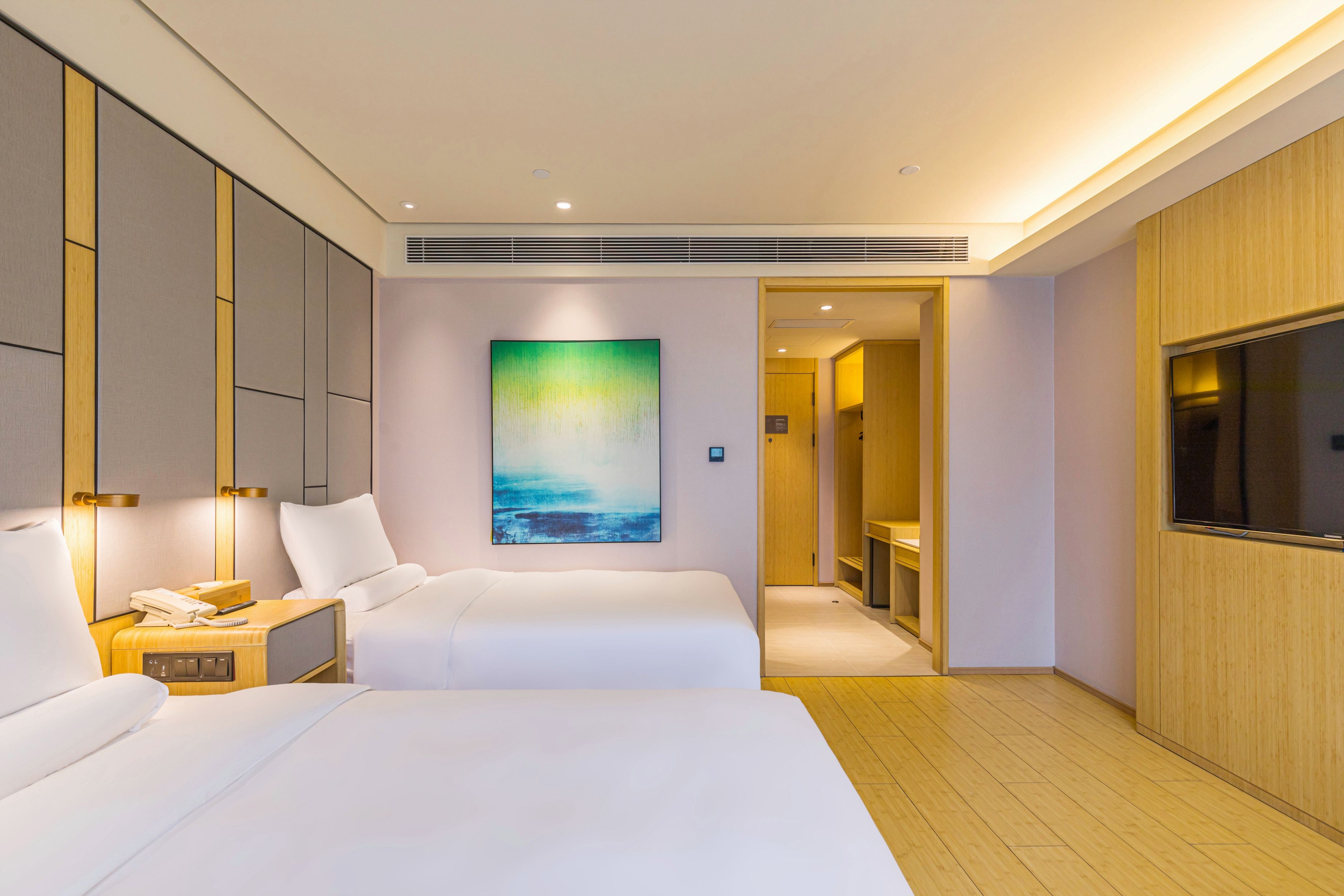 舒压-双床房（落地窗+小冰箱+mini茶海）