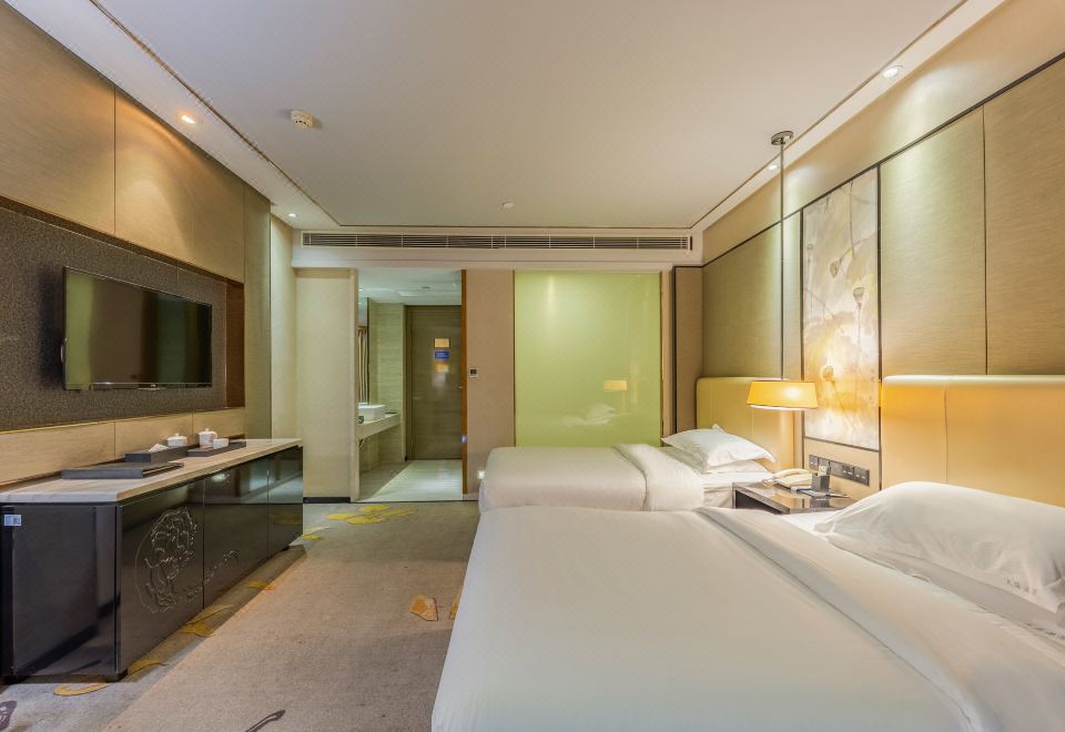 港湾·逸悦双床房+落地窗+乾湿分离