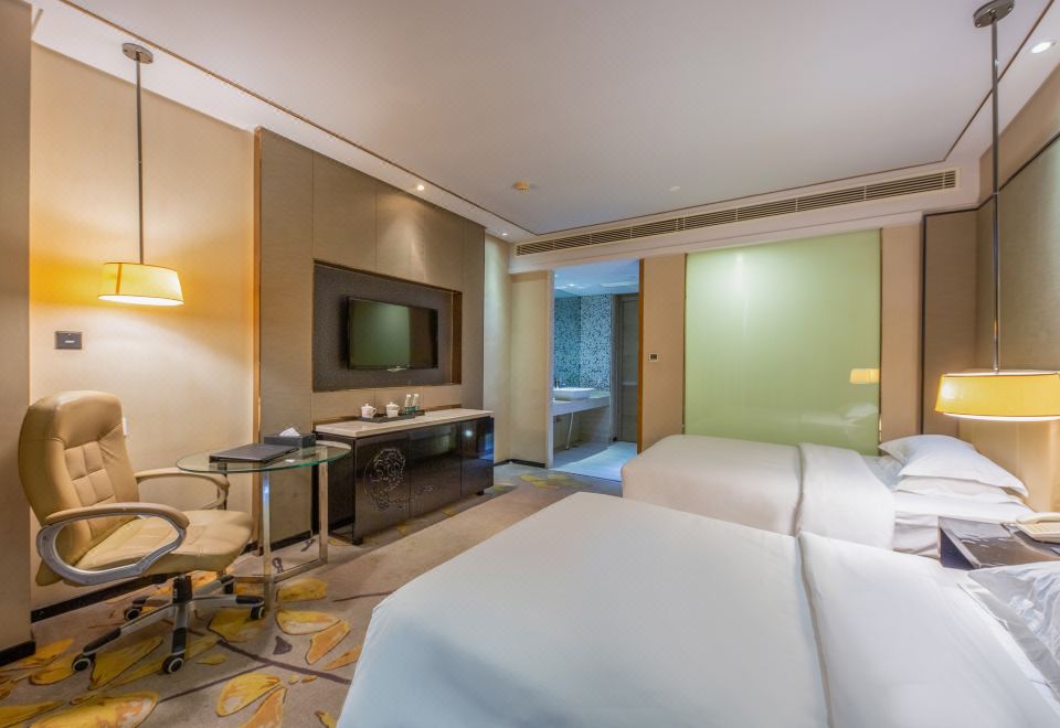 港湾·逸悦双床房+落地窗+乾湿分离