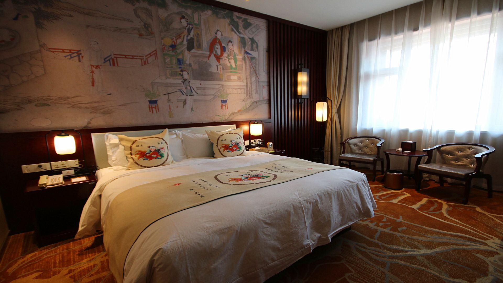 柳青古韵大床房丨园景