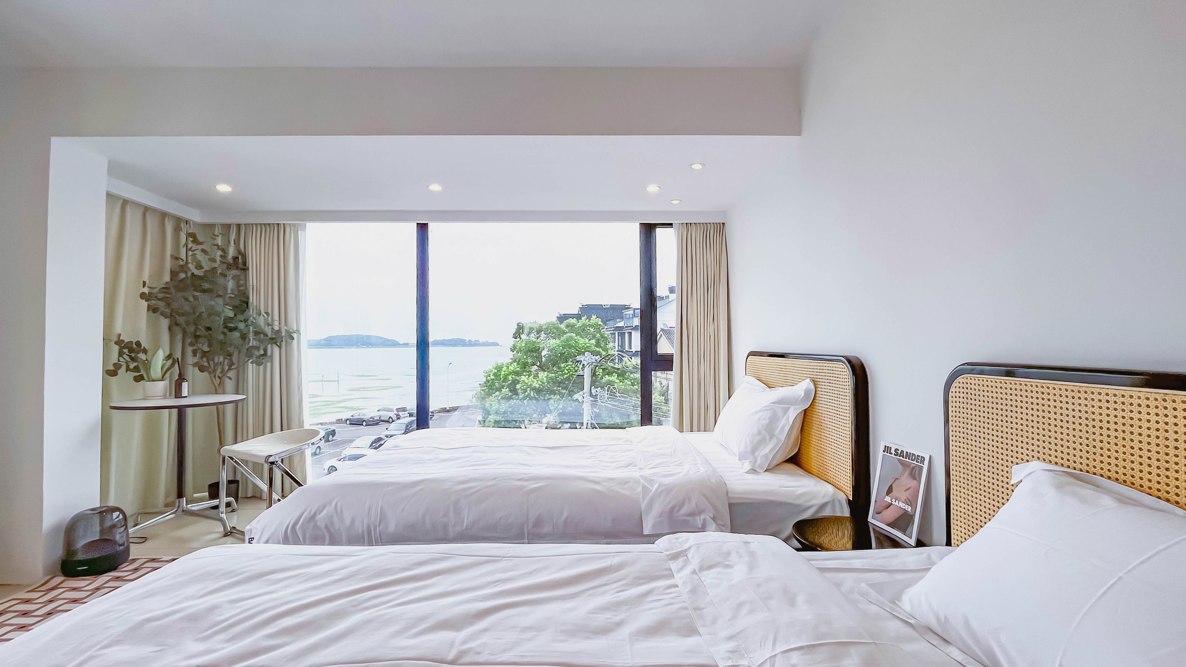 Suzhou BAY Chunhuiwan Homestay湖景双床房[地暖]