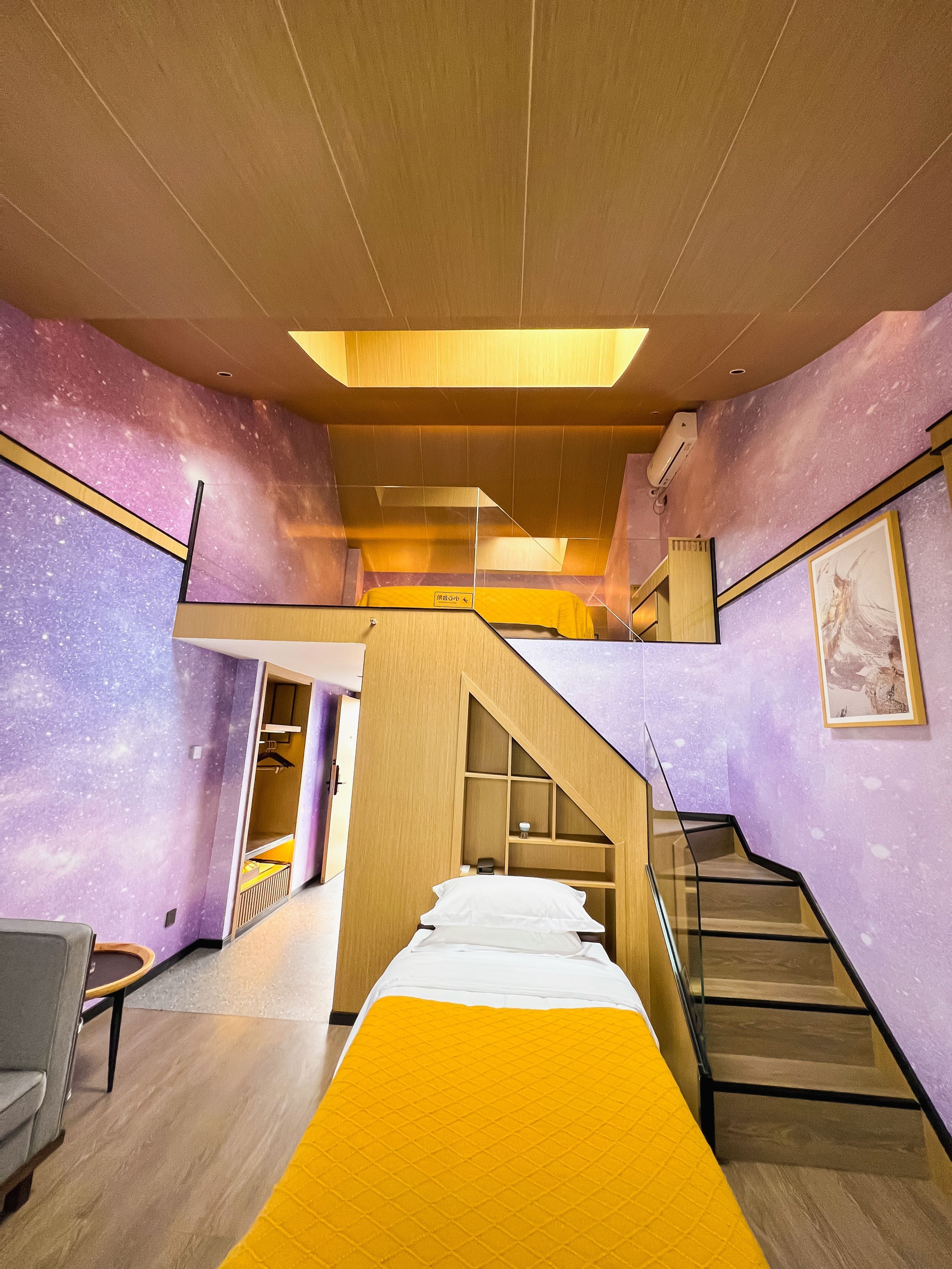 Loft?星空家庭套房『270°观景阳台+舒睡零压床垫』