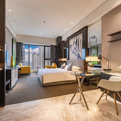 凱悅男士大床房 泊辛頓飯店（寶雞高新高鐵南站店）優惠