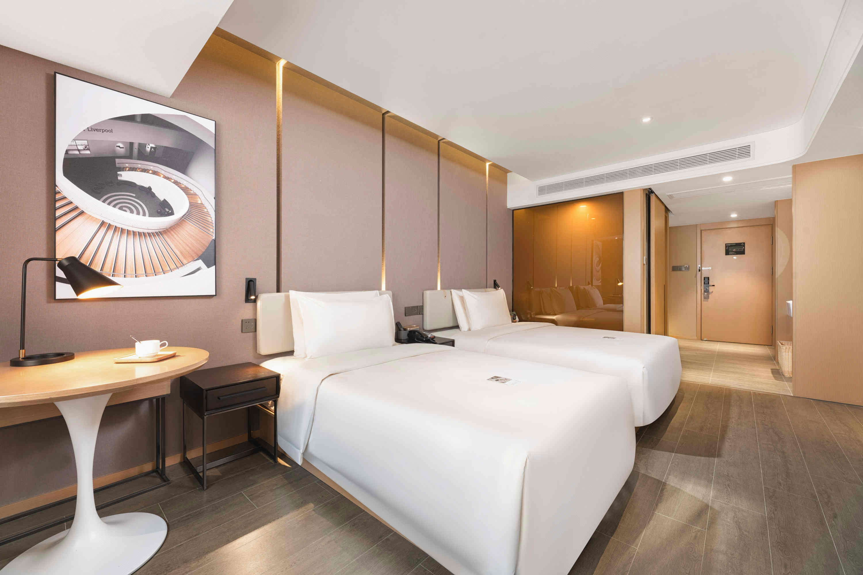 高級雙床房【絲漣床墊+手機投屏】