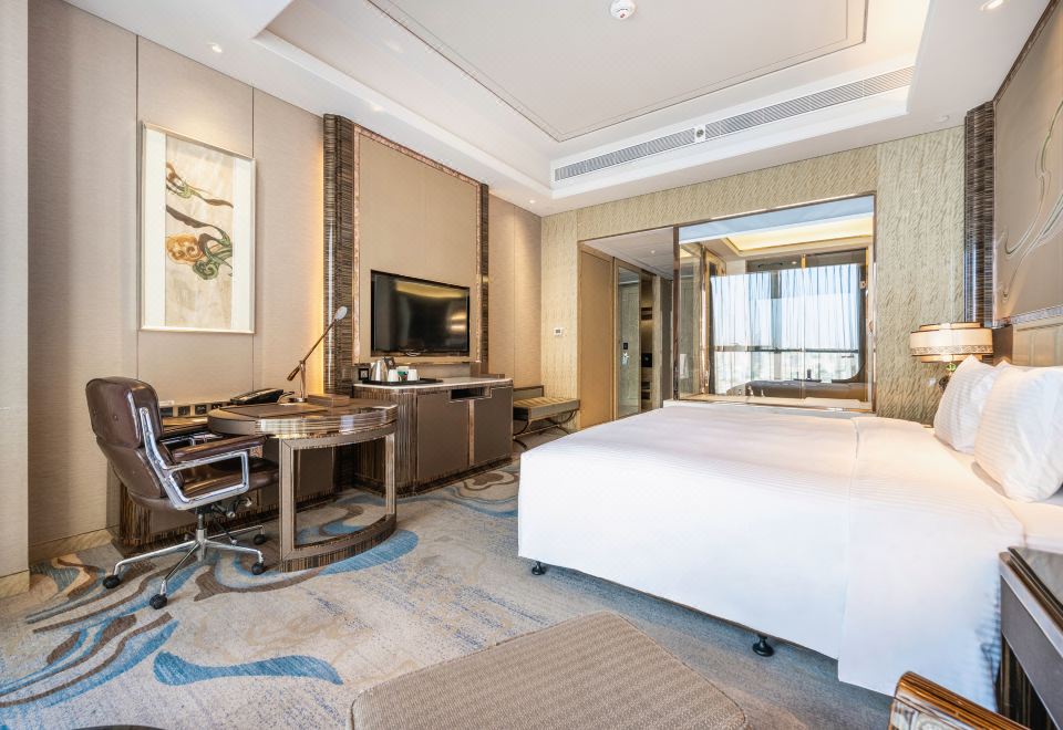 Wanda Vista LanzhouSuperior Deluxe Double Bed Room (Delightful City-View + Deep Sleep Mattress)