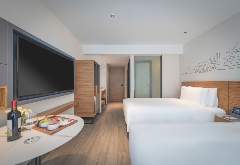 高级双床房（私享Coffee机+丝涟床垫+智能衞浴）