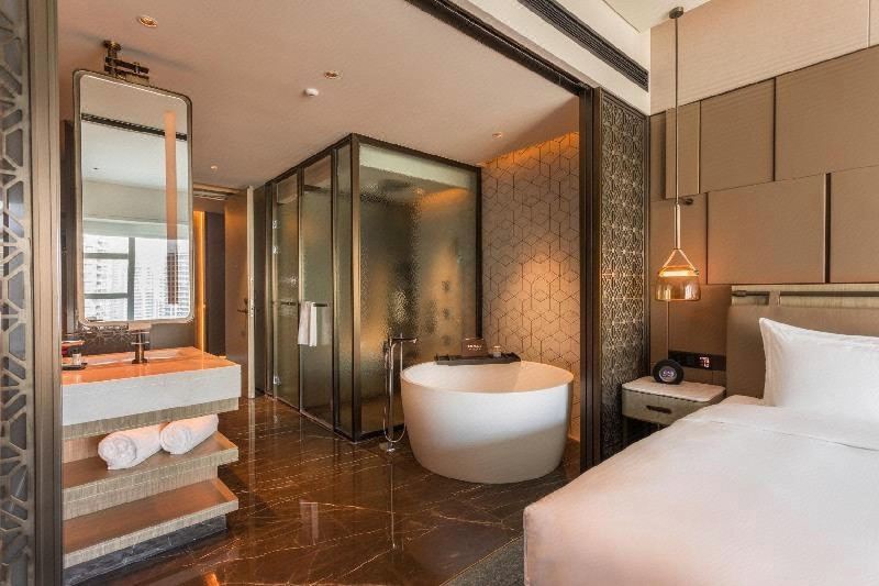 Tianyuan Hotel XiamenExecutive City-View Twin Room (View Of Lugudao Urban Landscape)