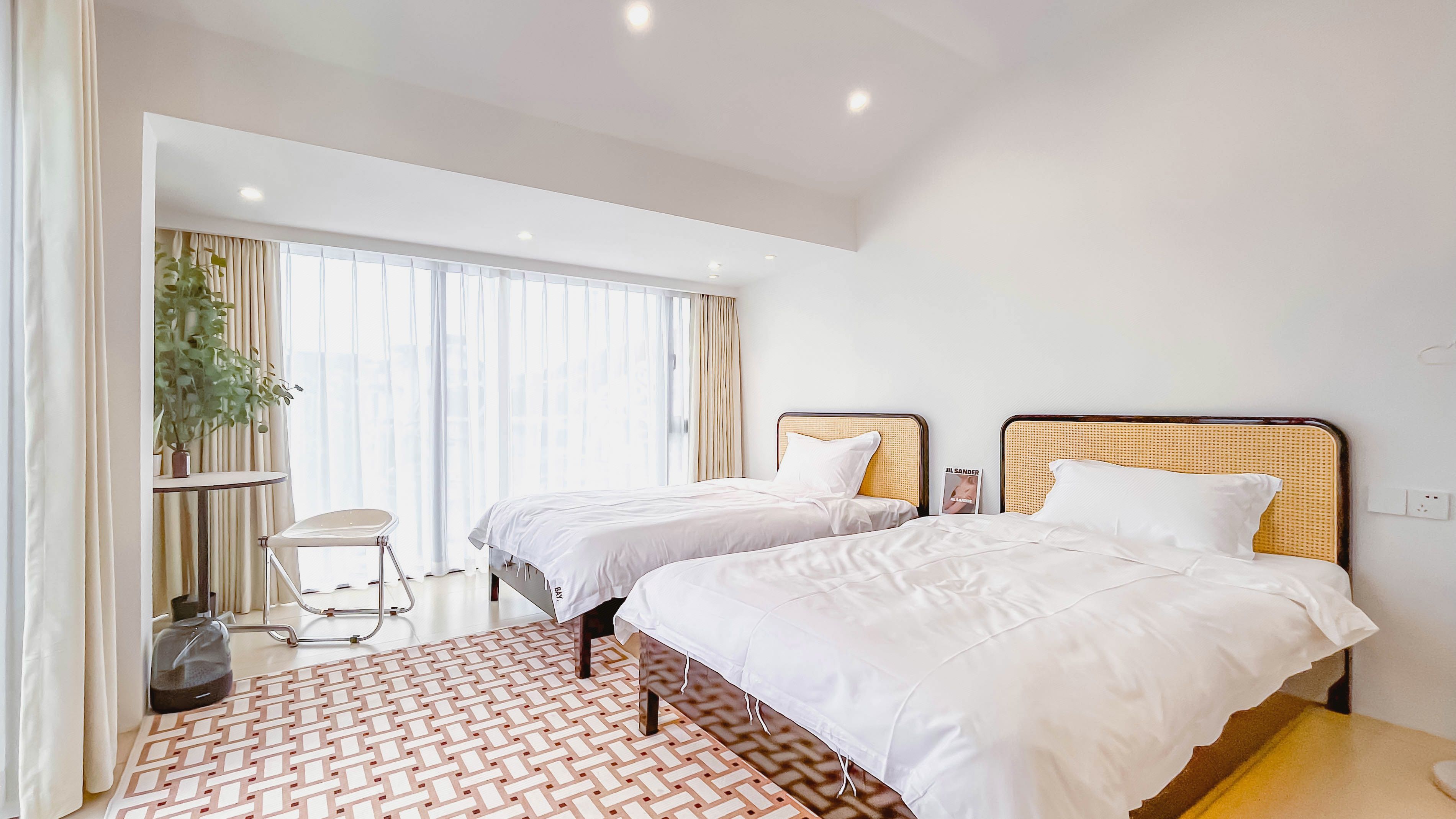 Suzhou BAY Chunhuiwan Homestay湖景双床房[地暖]