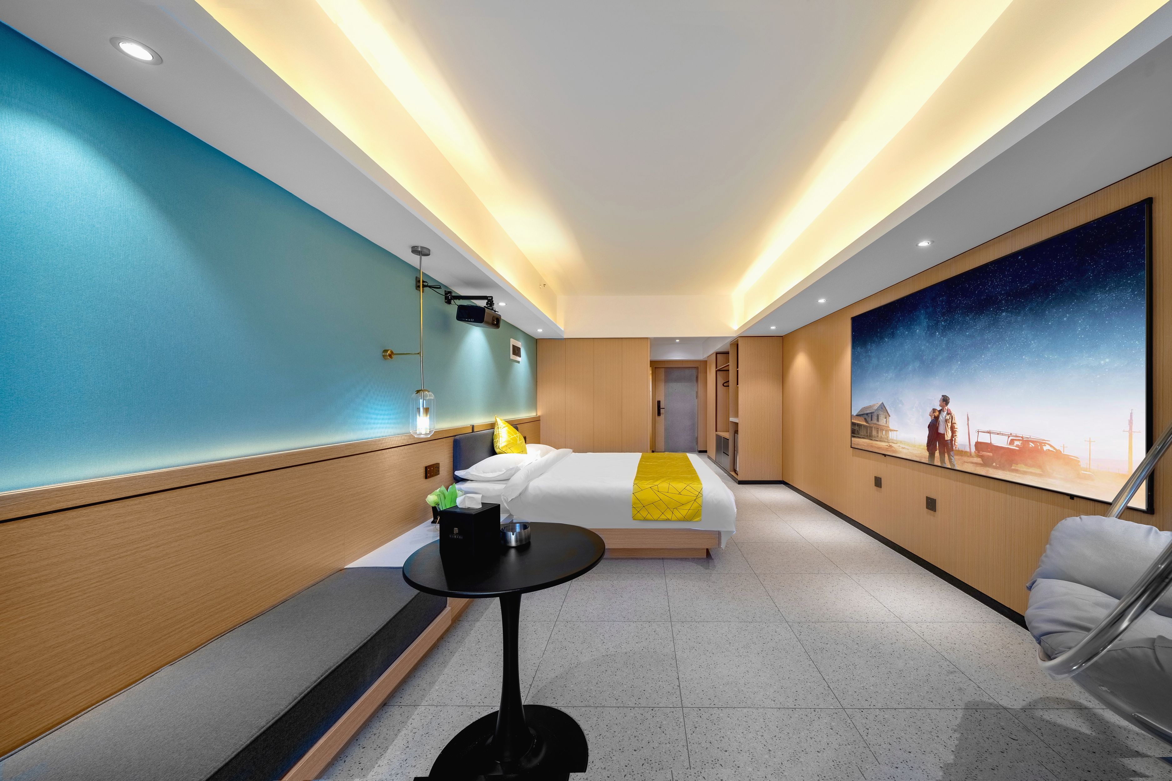 『轻呈』影音大床房（巨幕投影+零压床垫）