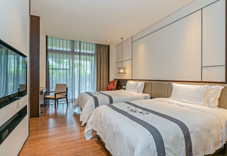 溫泉雙床房丨私家泡池