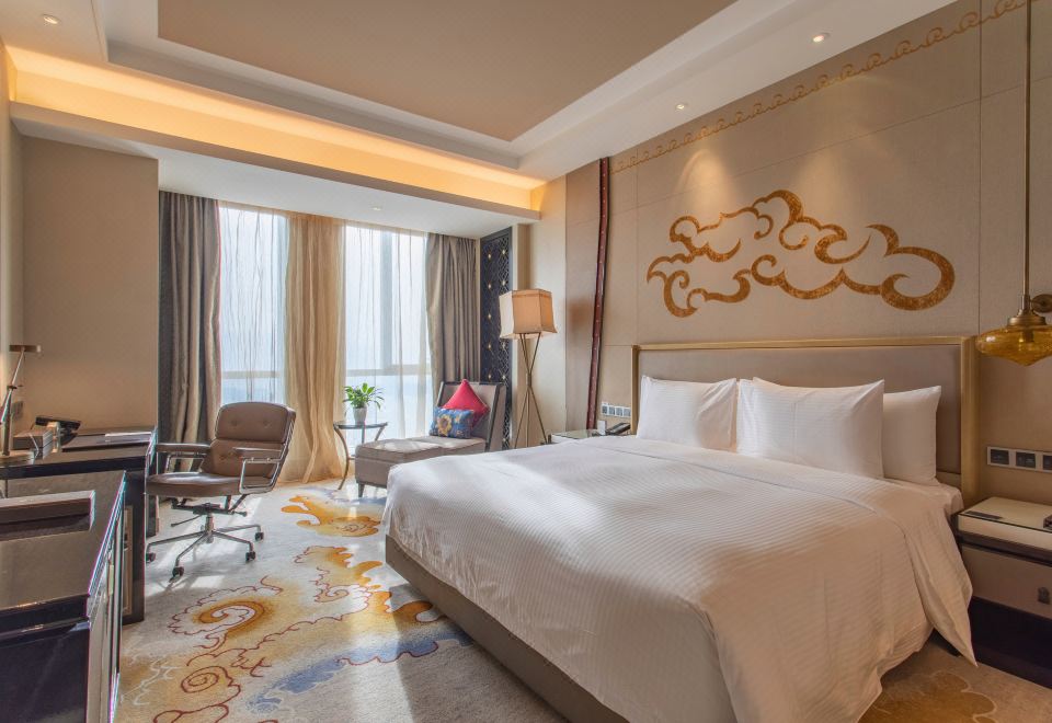 豪華大床房（繁華街景+深睡床墊+靜音加濕器）