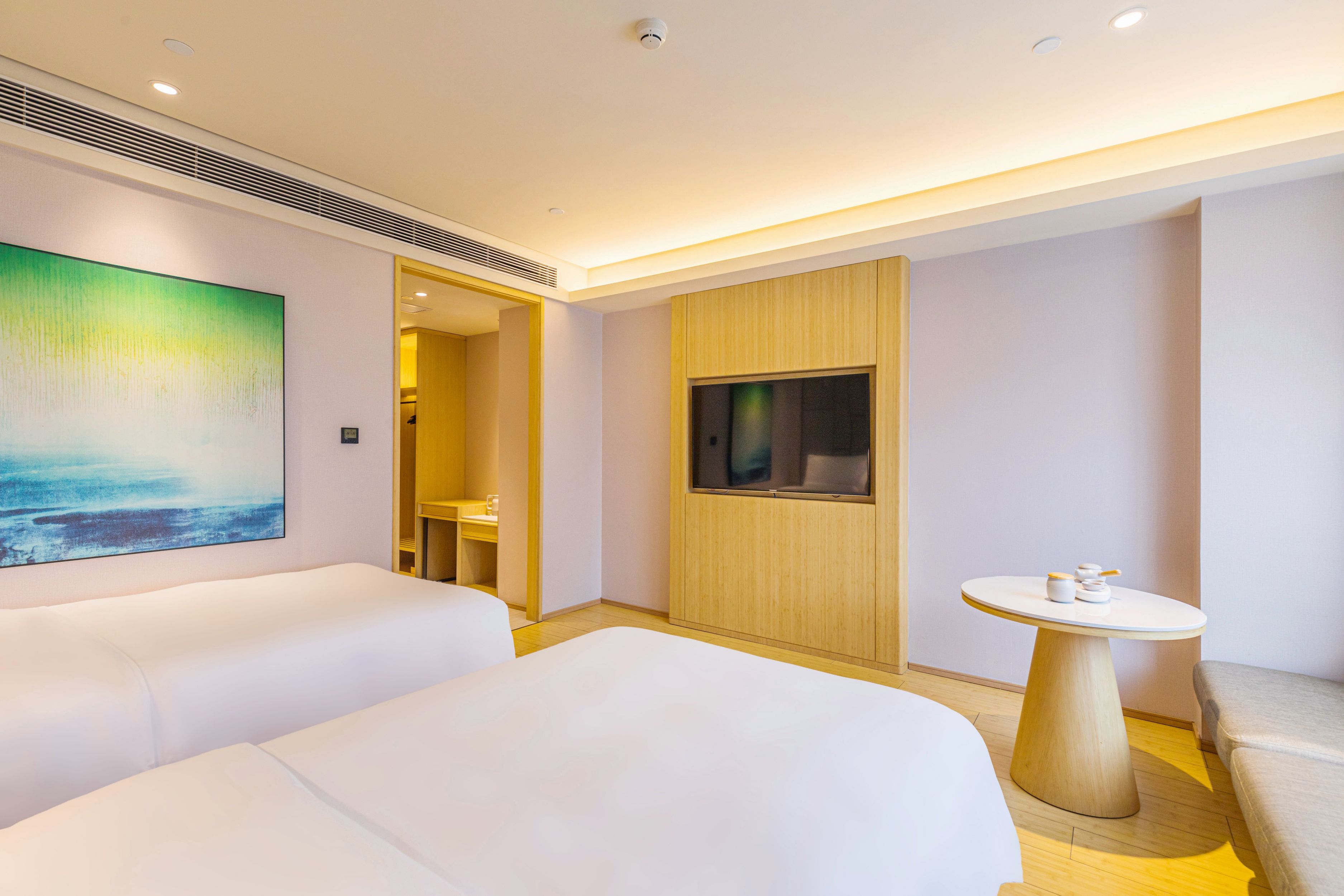 舒压-双床房（落地窗+小冰箱+mini茶海）