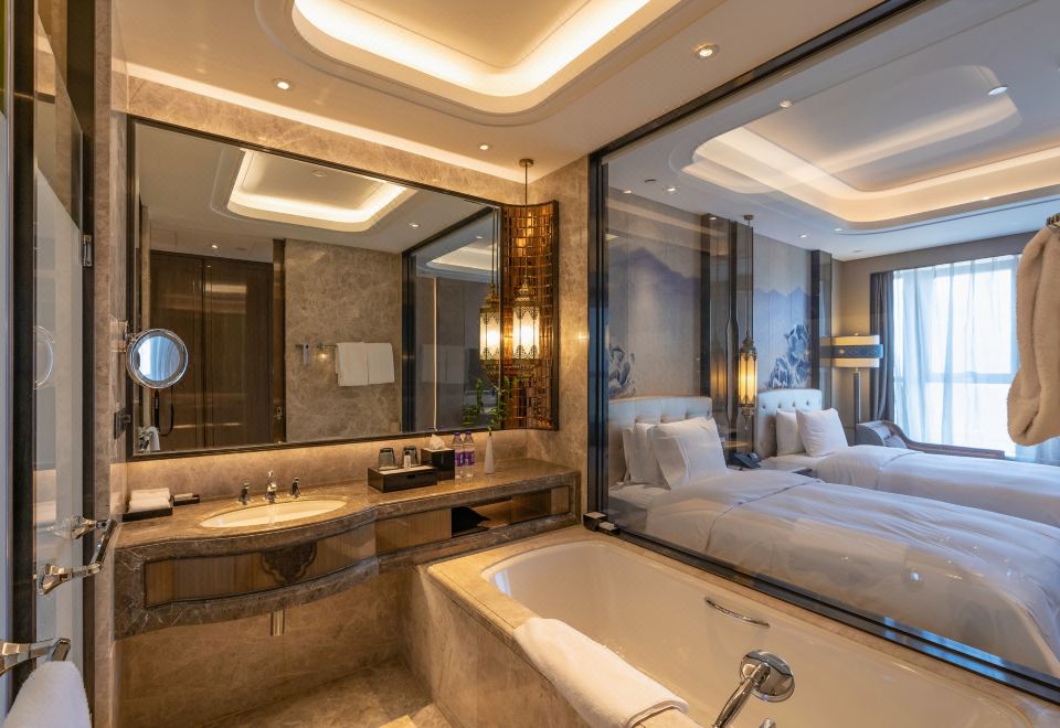 行政豪华双床房（深睡床垫+高层通透采光+加湿器）