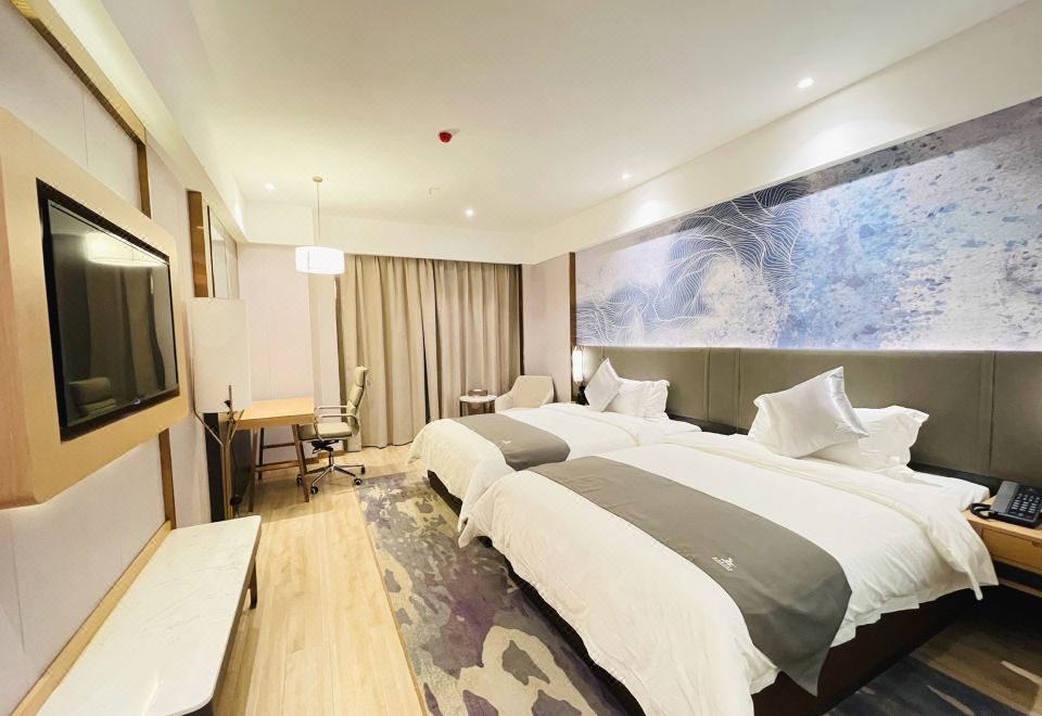 Oriental Twin Room (Smart Guest Control + Comfort Bedding + Executive Office Area)