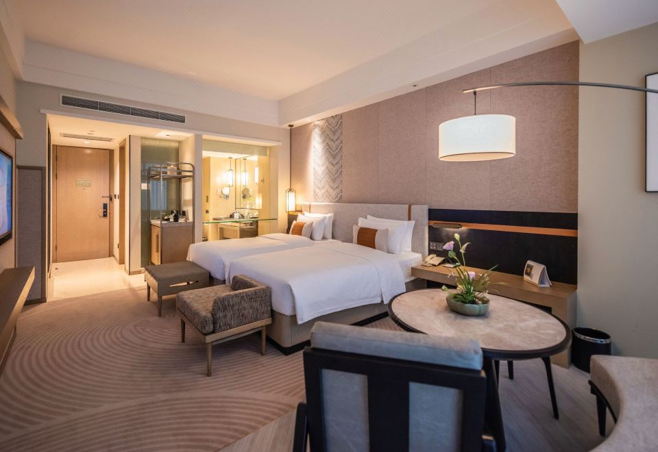 商务楼|商务双床房（电视投屏+护颈枕+德国高端衞浴）