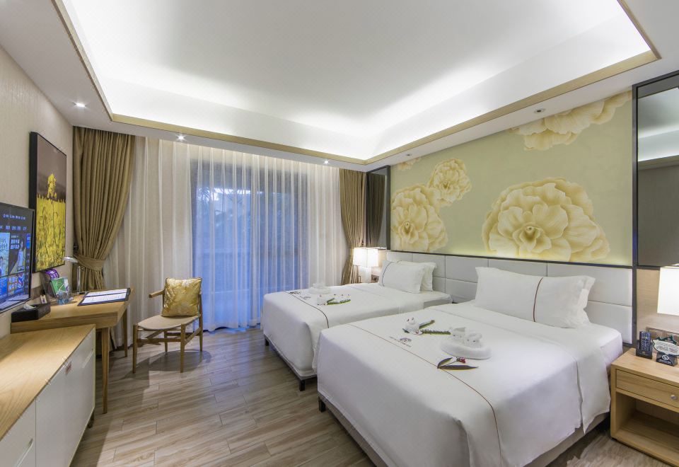 Yuetianxia Hot Spring HotelHydrophilic Hot Spring Twin Suite