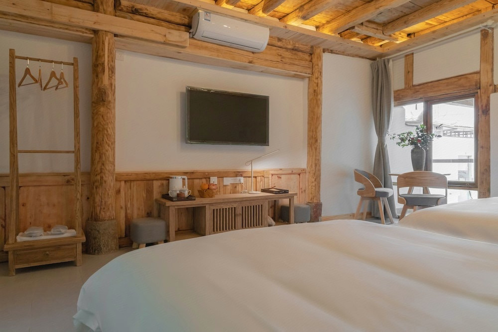 秋分·舒适观景双床房+180°观景+中式茶具