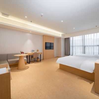 行政大床房（裸棉床品+舒適沙發+浴缸+安逸熟睡） 鼎旺酒店（陳村地鐵站店）優惠