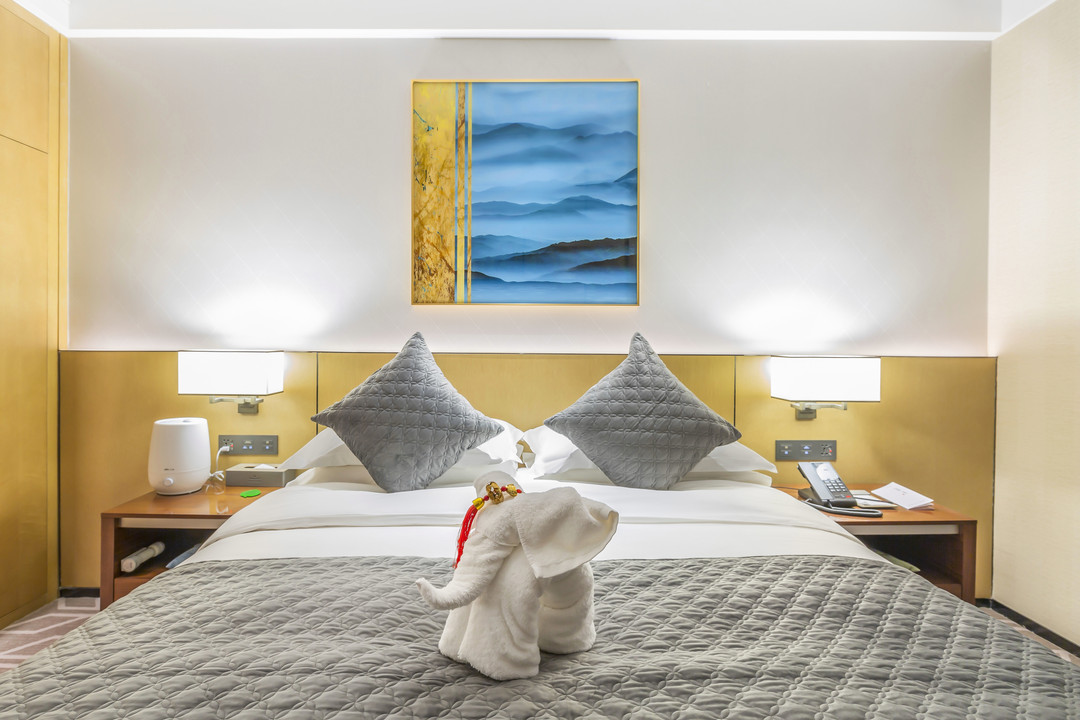 优选大床房（水系花园景观+80支贡缎床品+金可儿床垫）