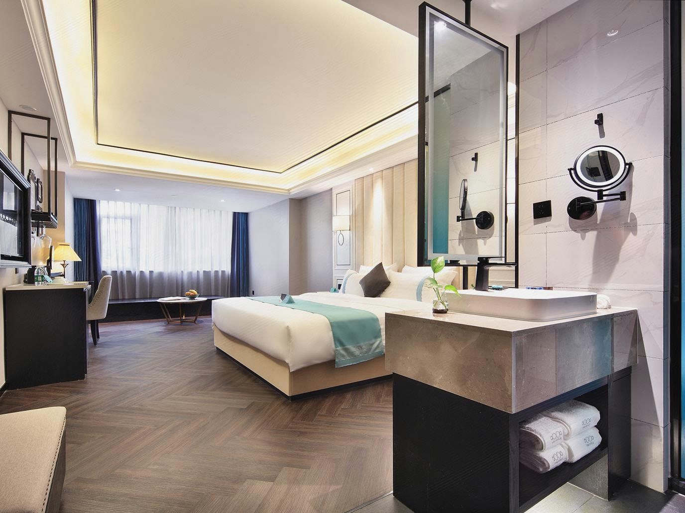 希岸浪漫女神大床房（时尚轻奢｜智慧客控｜风尚投屏）