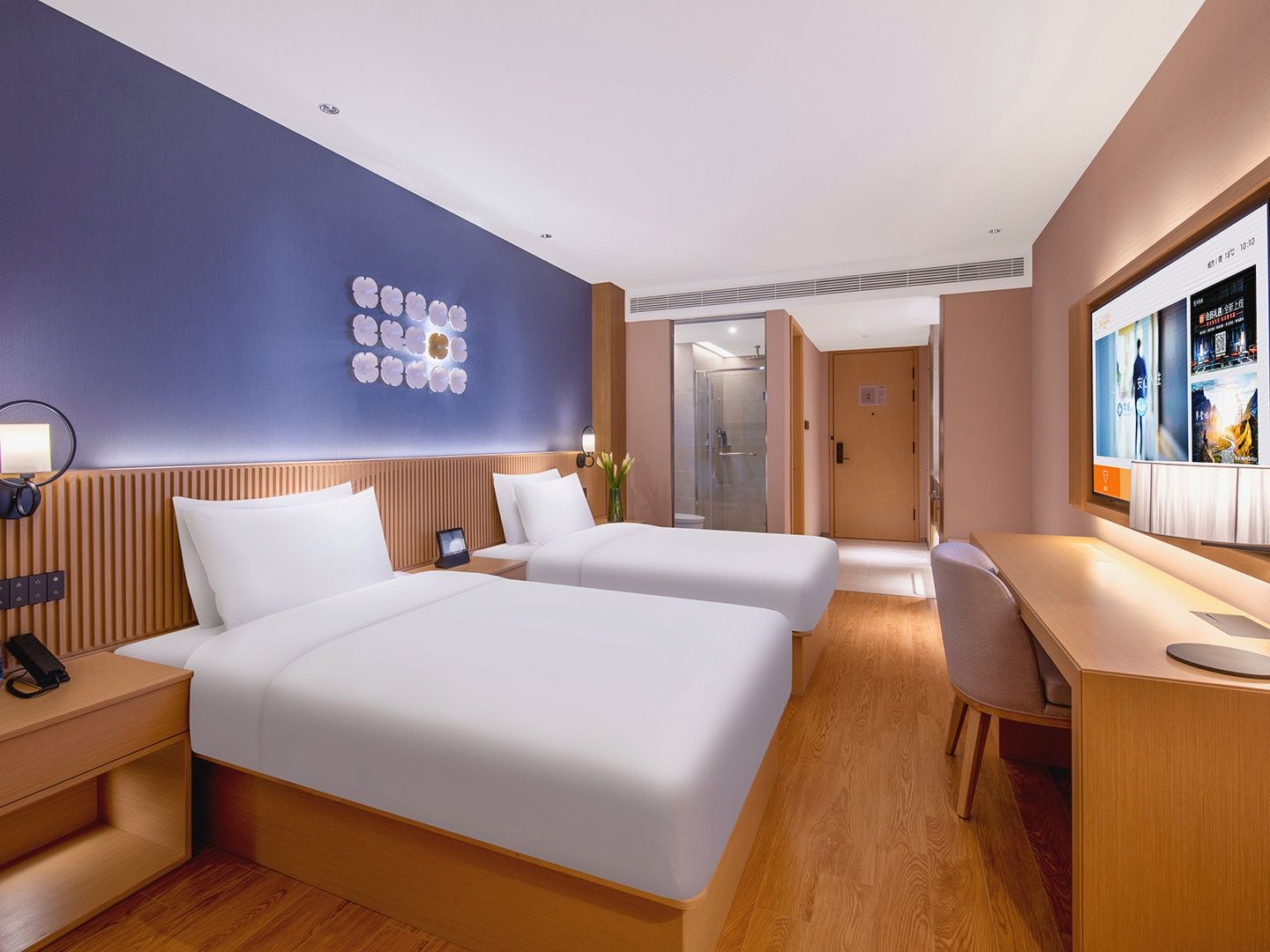 商务双床房（智能客控+小冰箱）