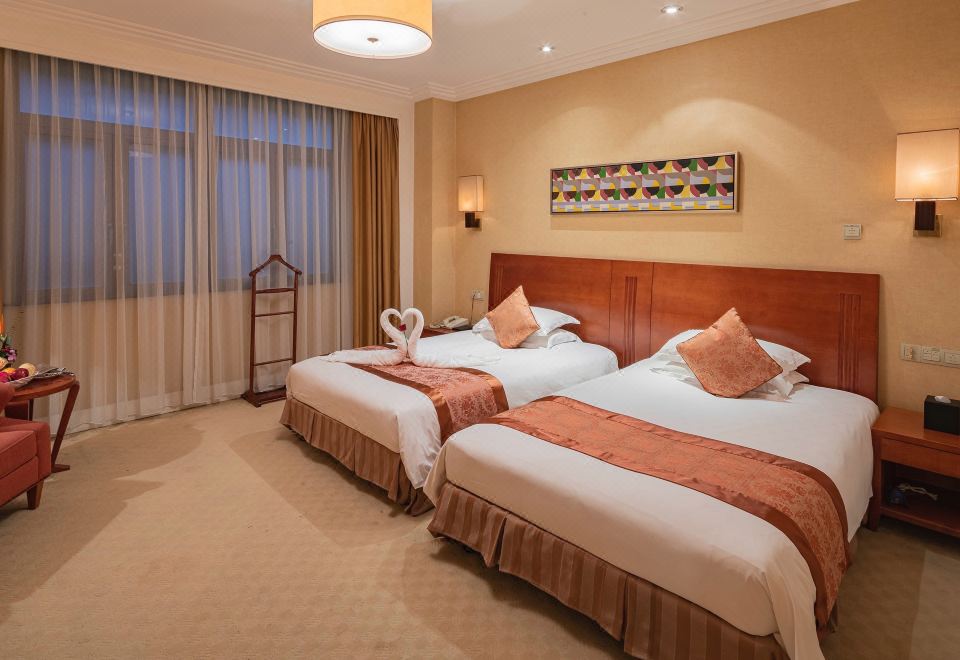 典雅城景双床房