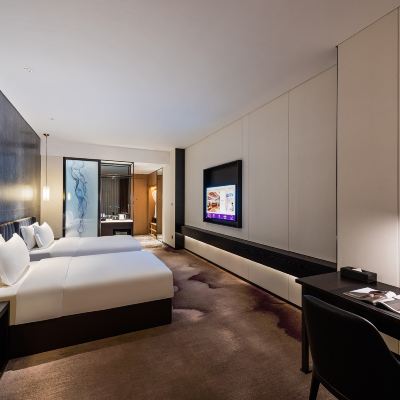 豪華雙床房（舒享坐臥沙發-全景城市景觀） 深圳坤宜美居飯店優惠