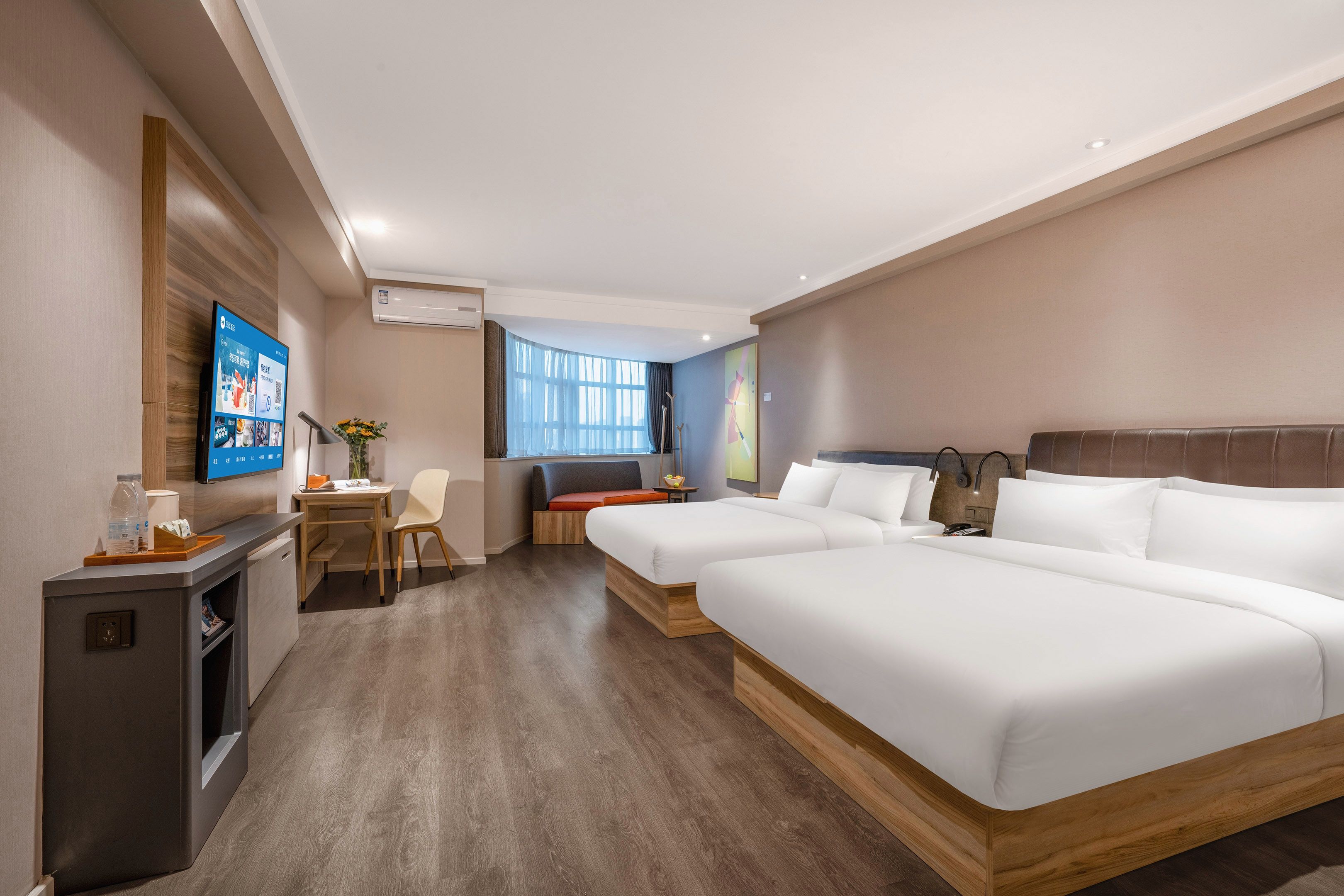 HanTing Premium Hotel (Kunming Donghua)家庭房【金可儿床垫+电视投屏】
