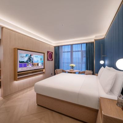 豪華大床房（minibar+加濕器+香薰晶石+香凡羅蒂洗護） 桔子水晶蘭州西站中天健廣場飯店優惠