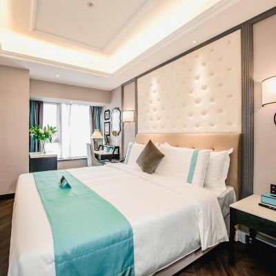 希岸豪華大床房（零壓床墊-高空城景-電視投屏） 希岸酒店（濟南西客站店）優惠